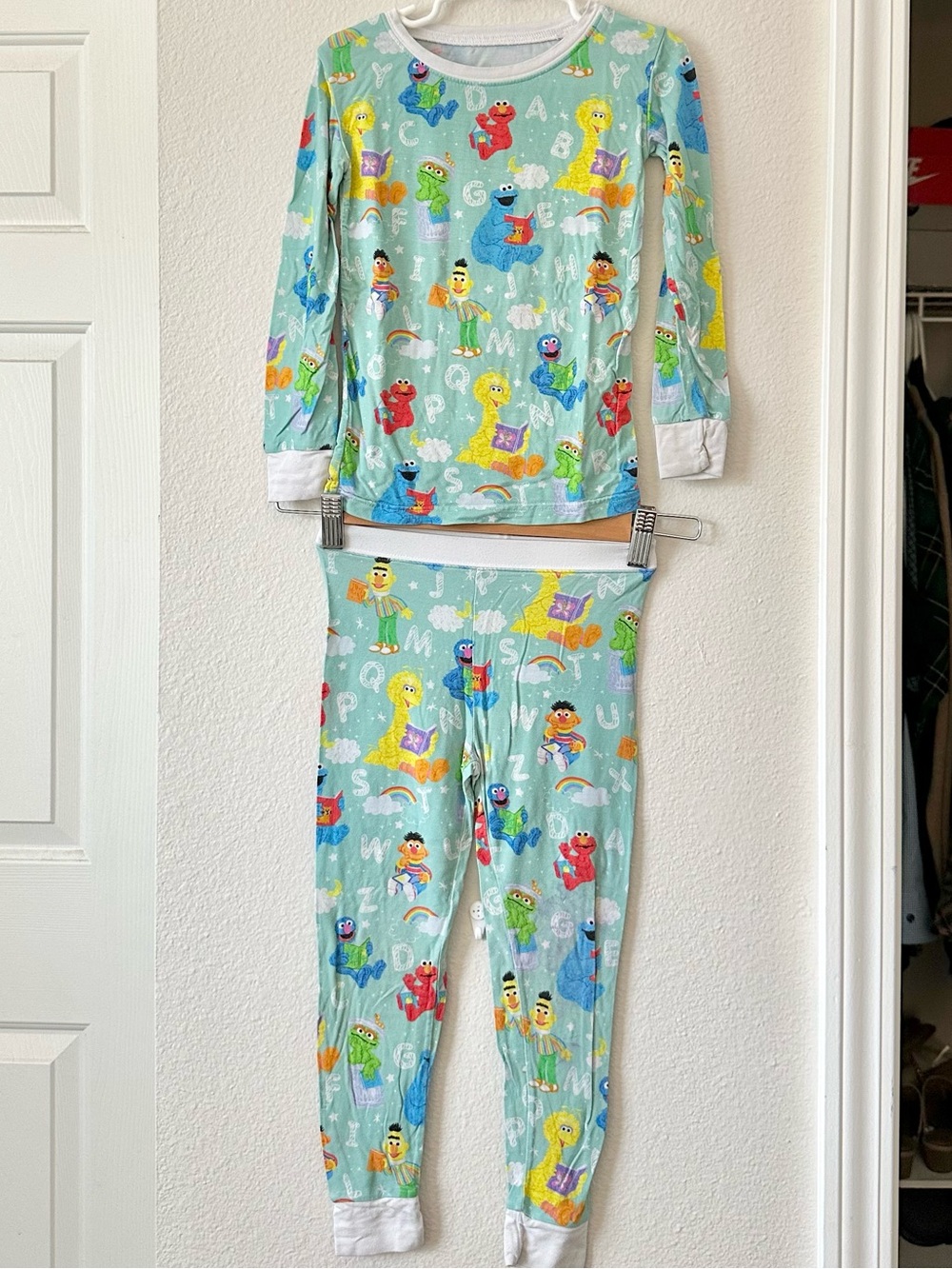 Little Sleepies Spelling with Sesame Street Bamboo Pajamas 3T